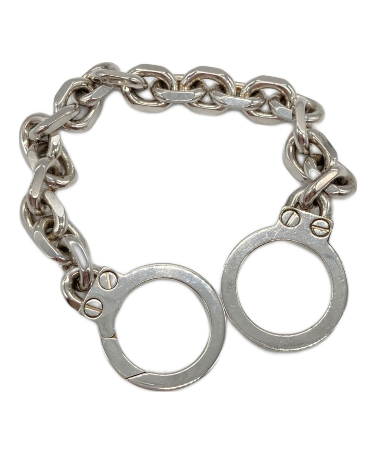 中古・古着通販】CELINE (セリーヌ) カフブレスレット シルバー