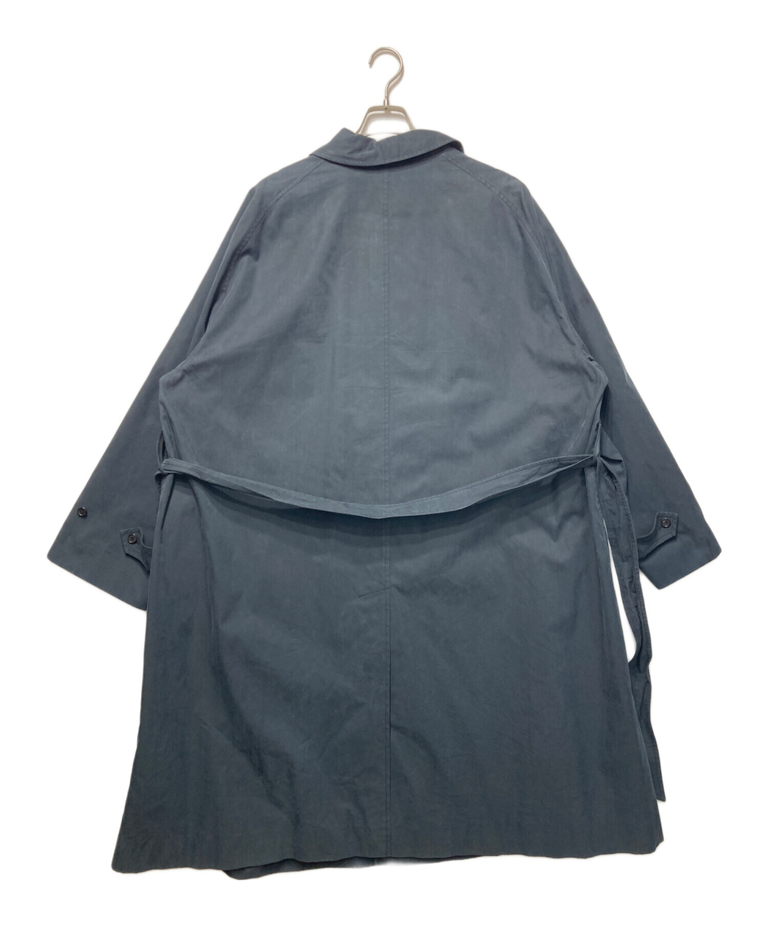 中古・古着通販】LE (エルイー) C/Pギャババルカラーコート ブラック