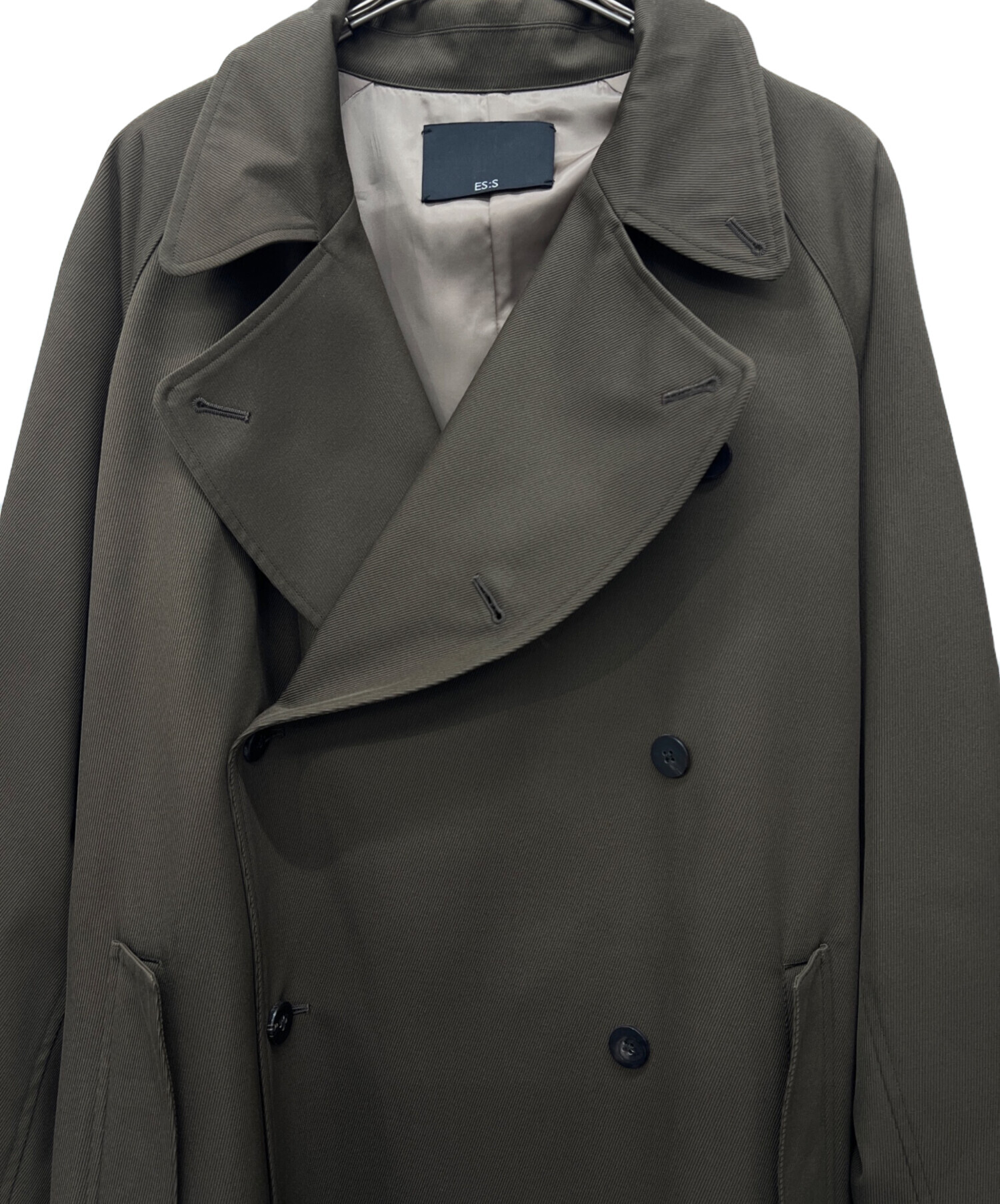 中古・古着通販】ES:S (エス) シェットランドウールツイード トレンチ