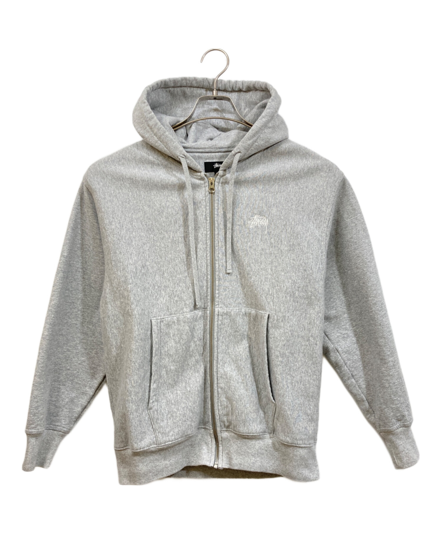 中古・古着通販】stussy (ステューシー) ジップパーカー グレー サイズ