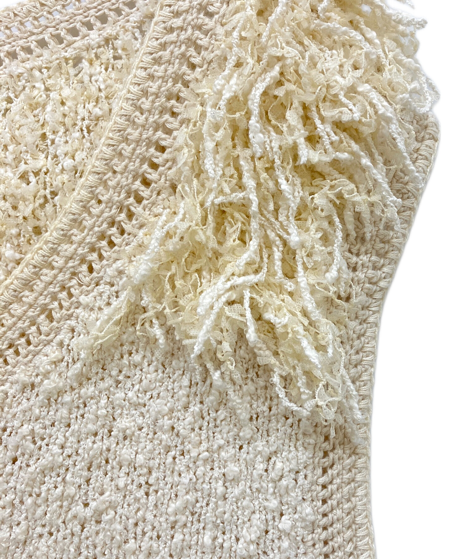 中古・古着通販】LEINWANDE (ラインヴァンド) Tweed Fringe Top