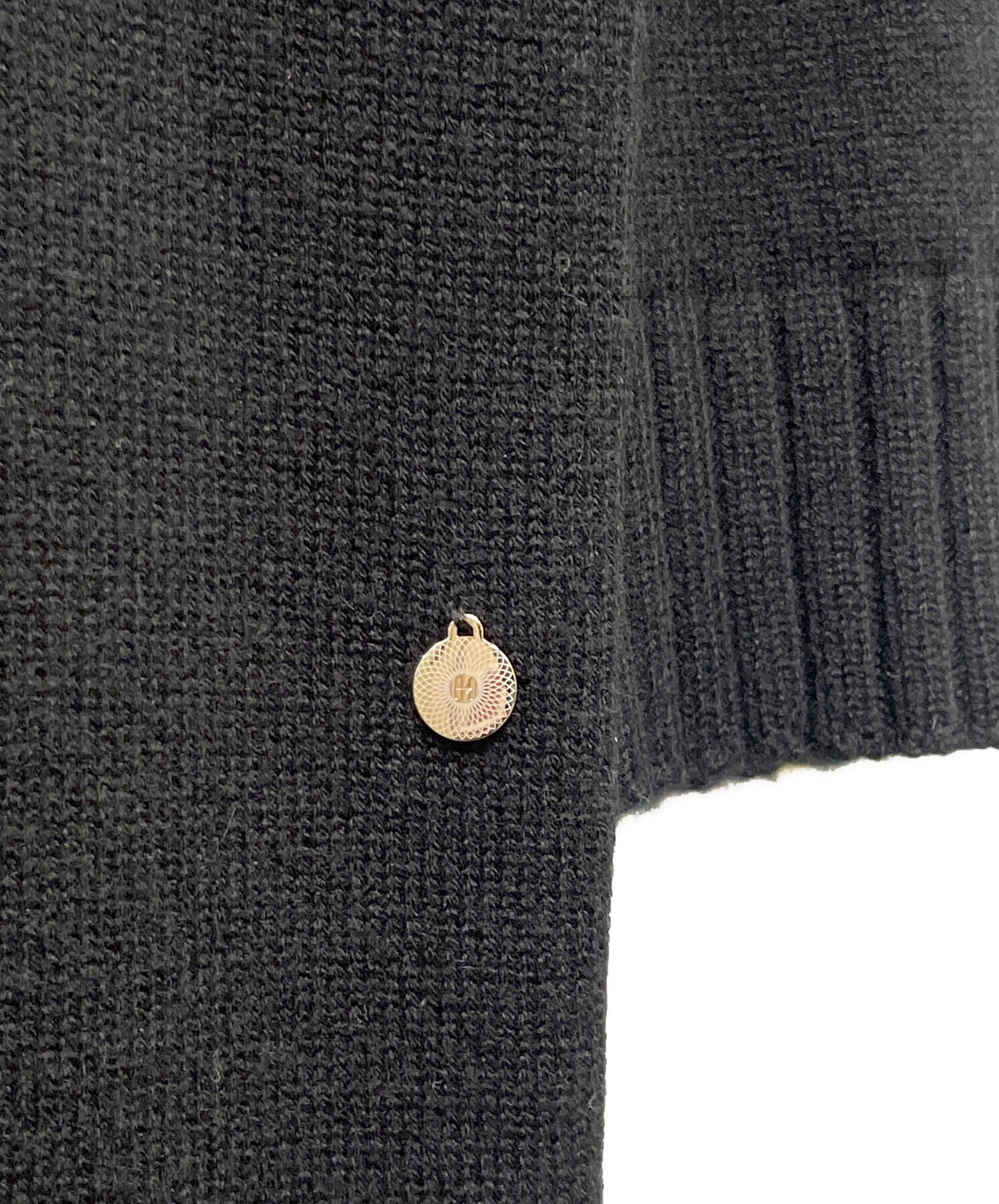 中古・古着通販】HERMES (エルメス) Hロゴ金具カシミヤニット