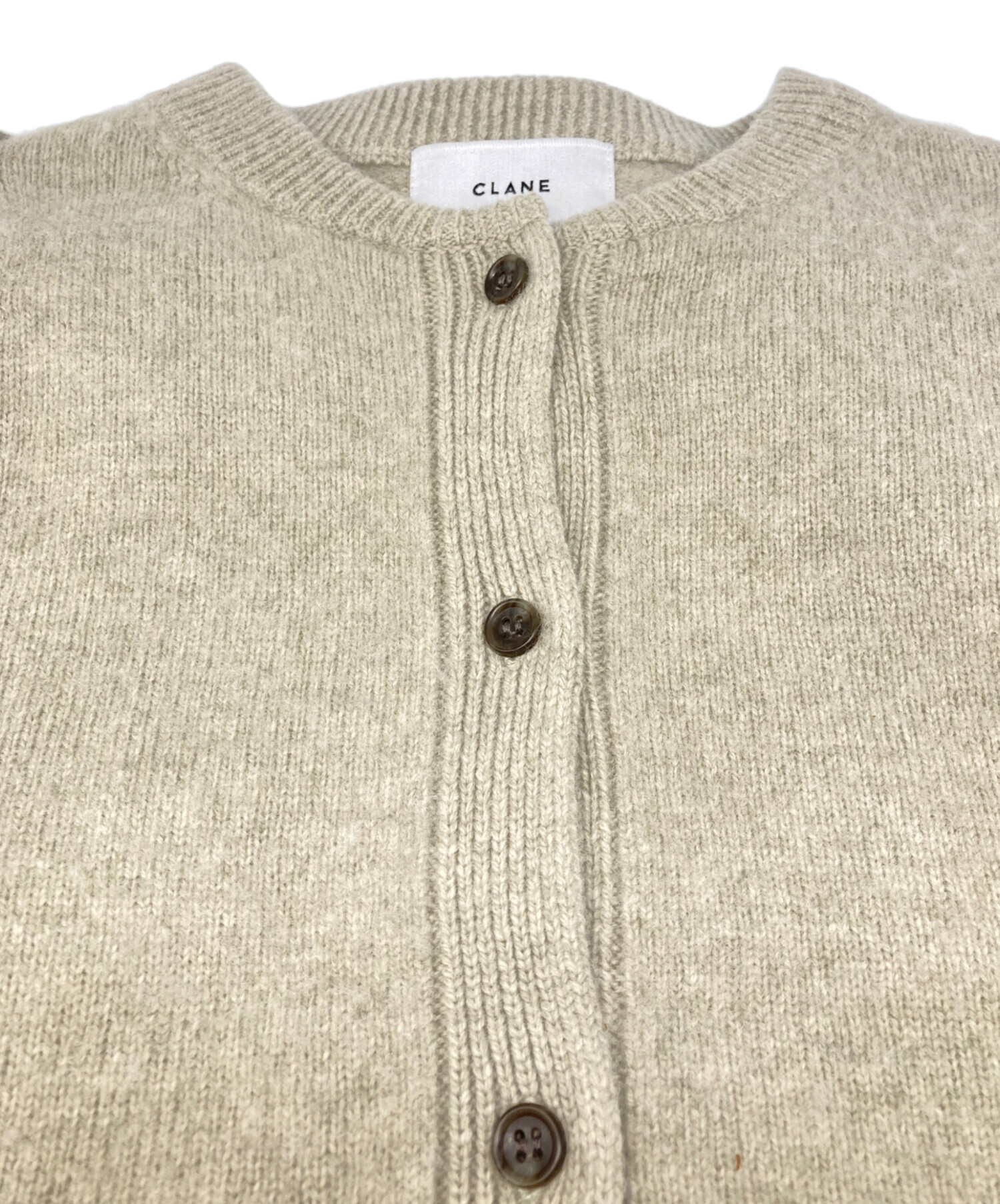中古・古着通販】CLANE (クラネ) ARRANGE KNIT TOPS ベージュ サイズ:1