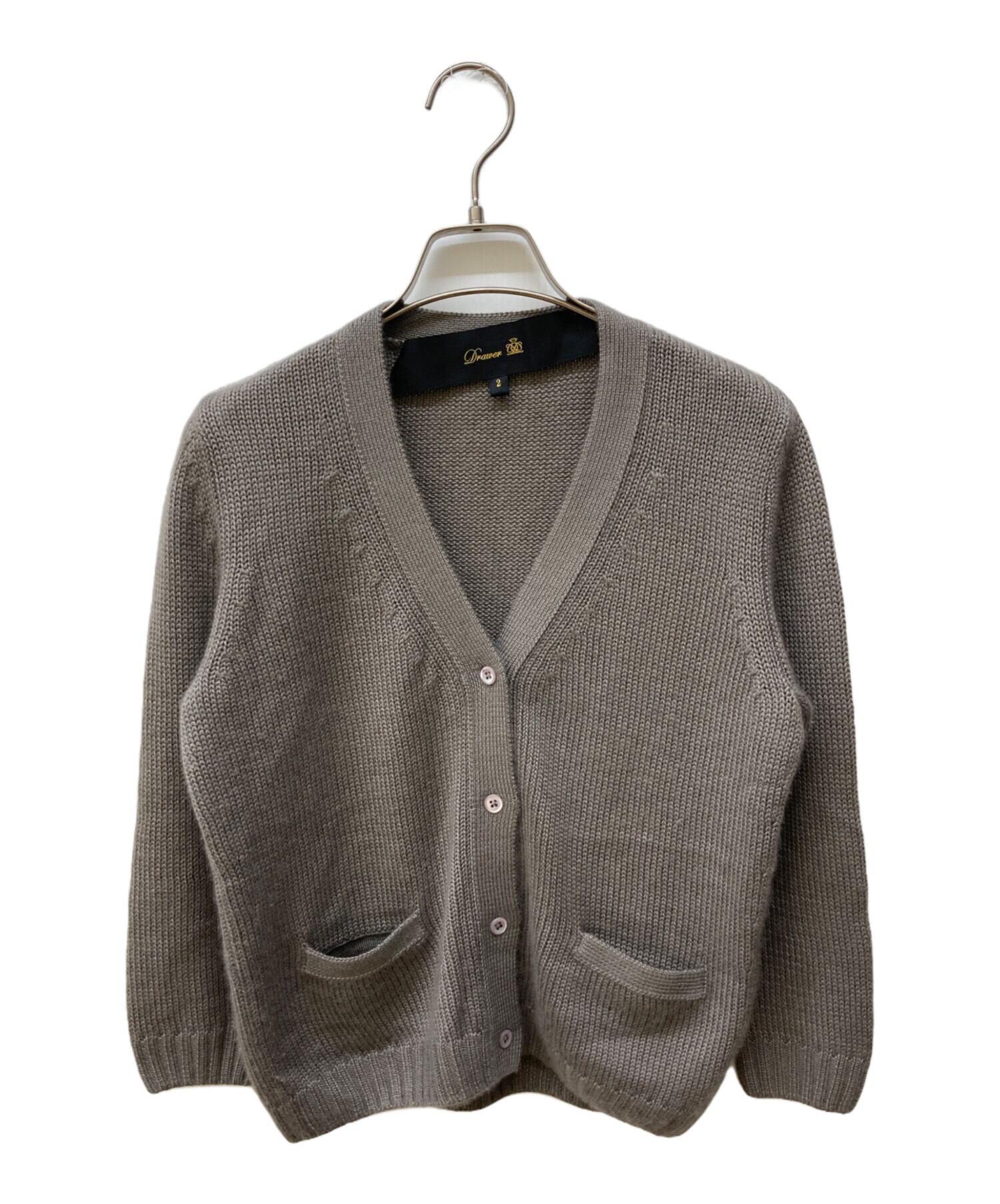 中古・古着通販】DRAWER (ドゥロワー) カシミヤシルクカーディガン
