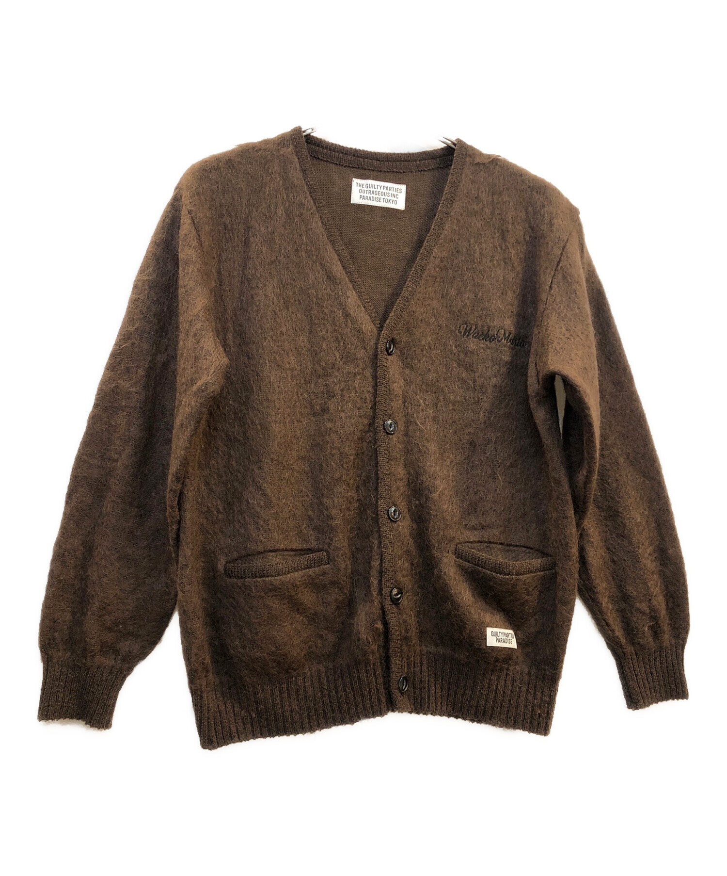 中古・古着通販】WACKO MARIA (ワコマリア) MOHAIR CARDIGAN ブラウン