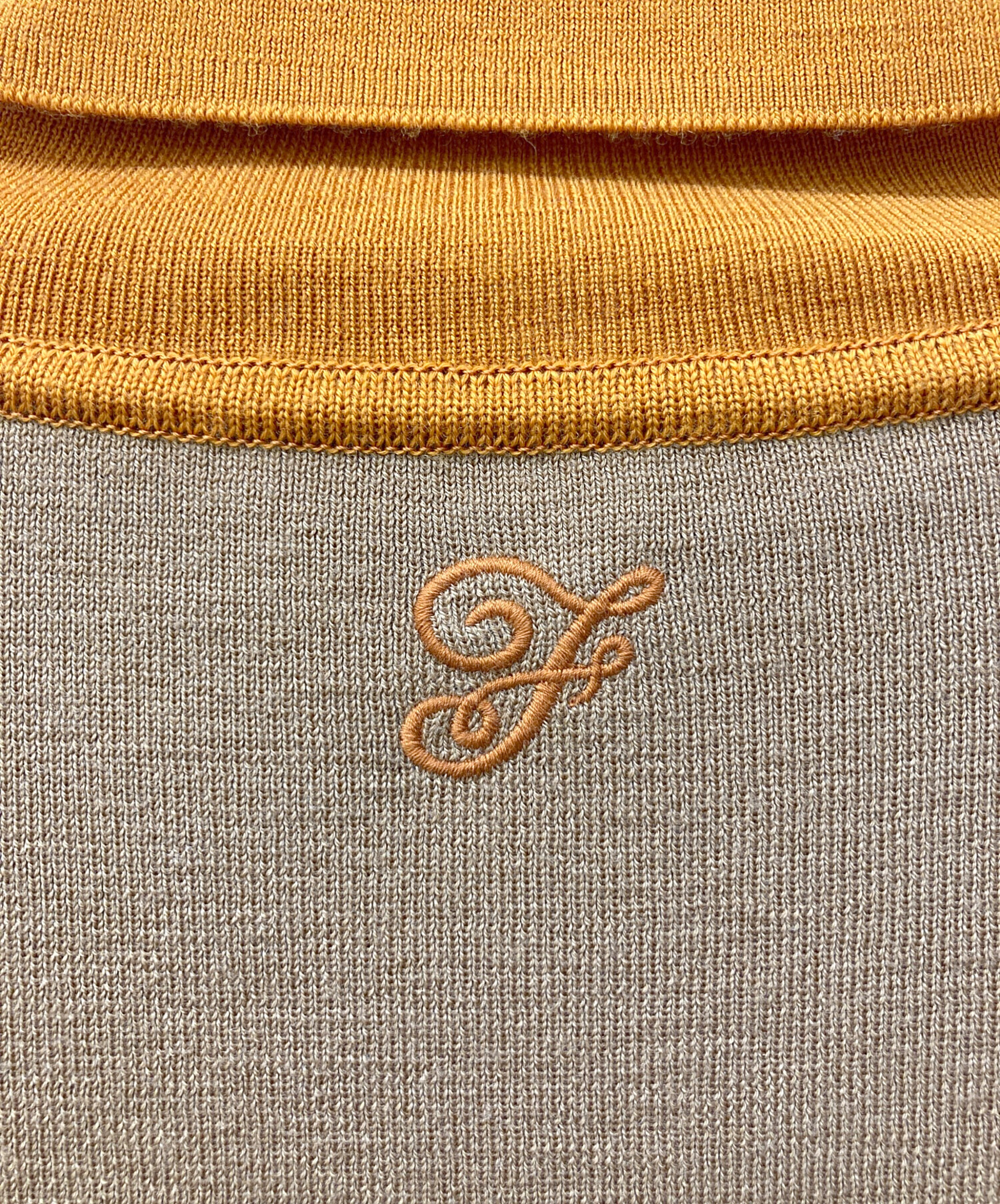 中古・古着通販】FOXEY (フォクシー) タートルネックニット オレンジ