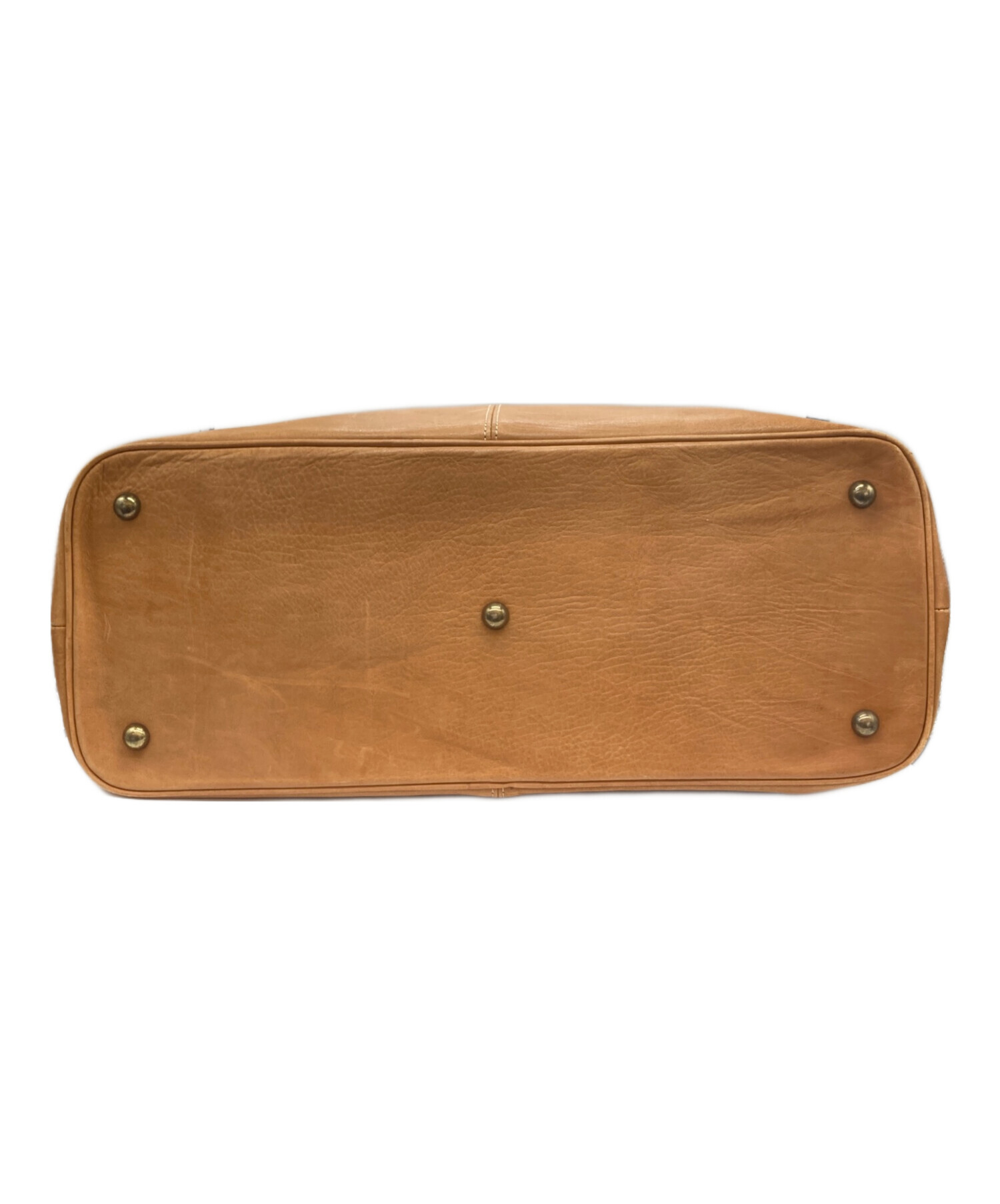 中古・古着通販】PORTER (ポーター) レザーボストンバッグ キャメル