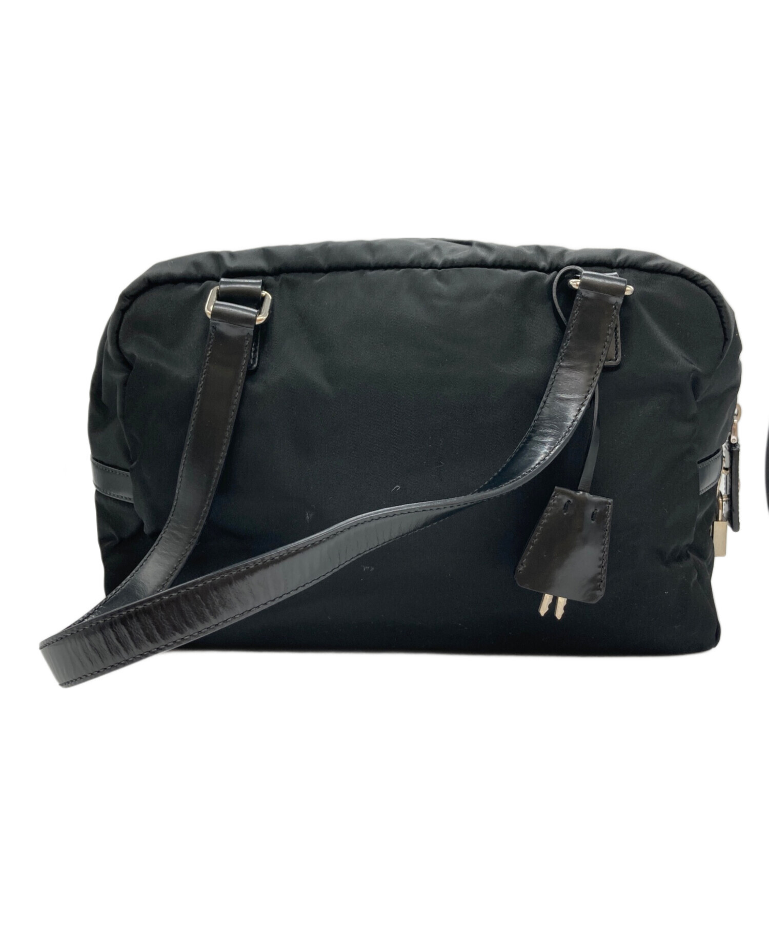 中古・古着通販】PRADA (プラダ) ナイロンボストンバッグ ブラック
