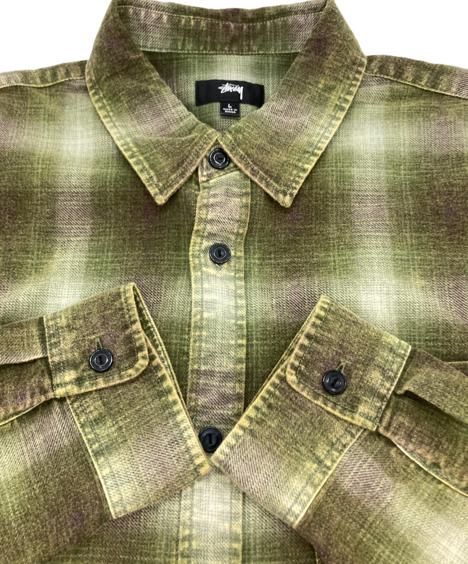 中古・古着通販】stussy (ステューシー) ROCCO FLANNEL PLAID SHIRT