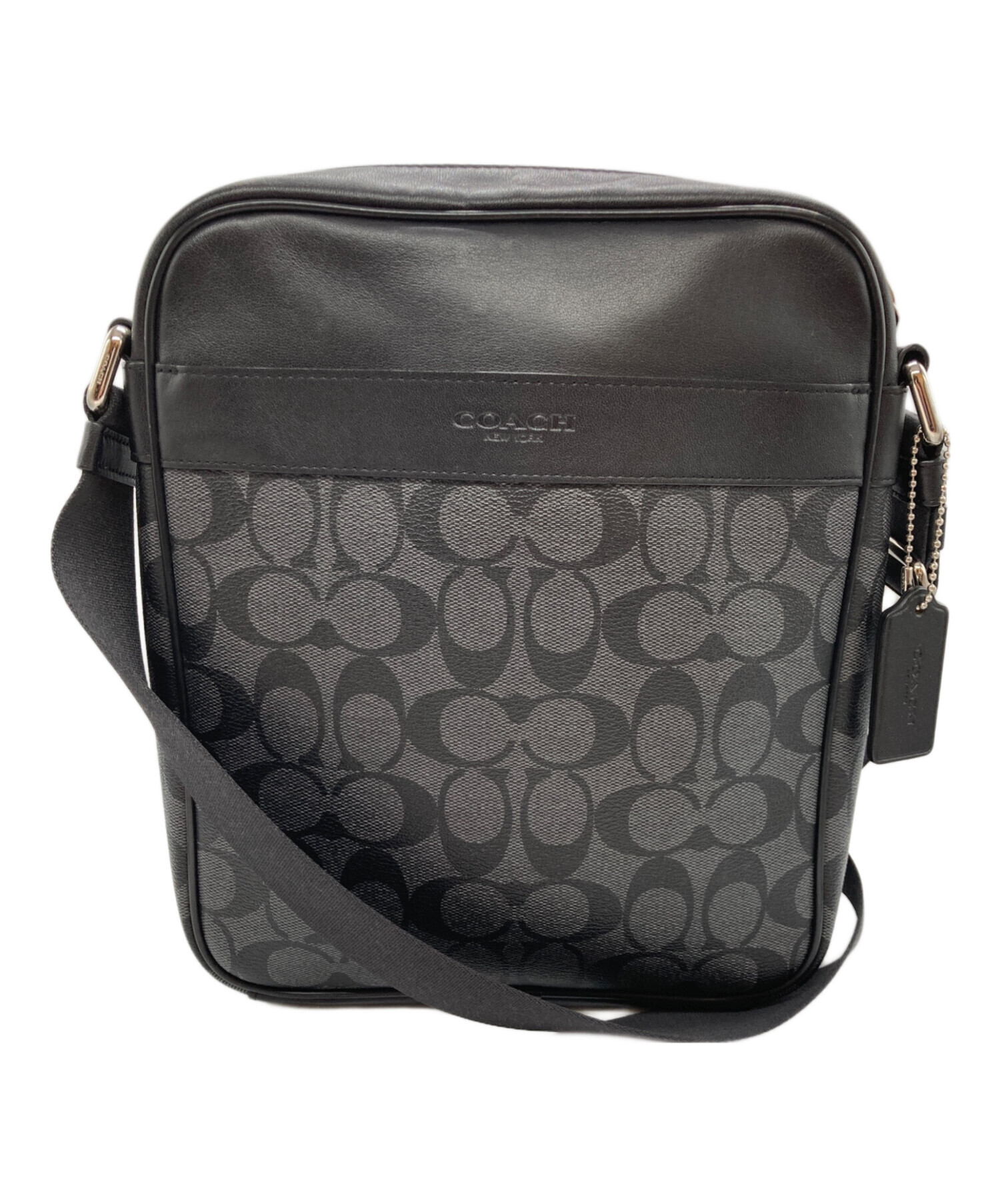 中古・古着通販】COACH (コーチ) シグネチャーPVC レザークロスボディ