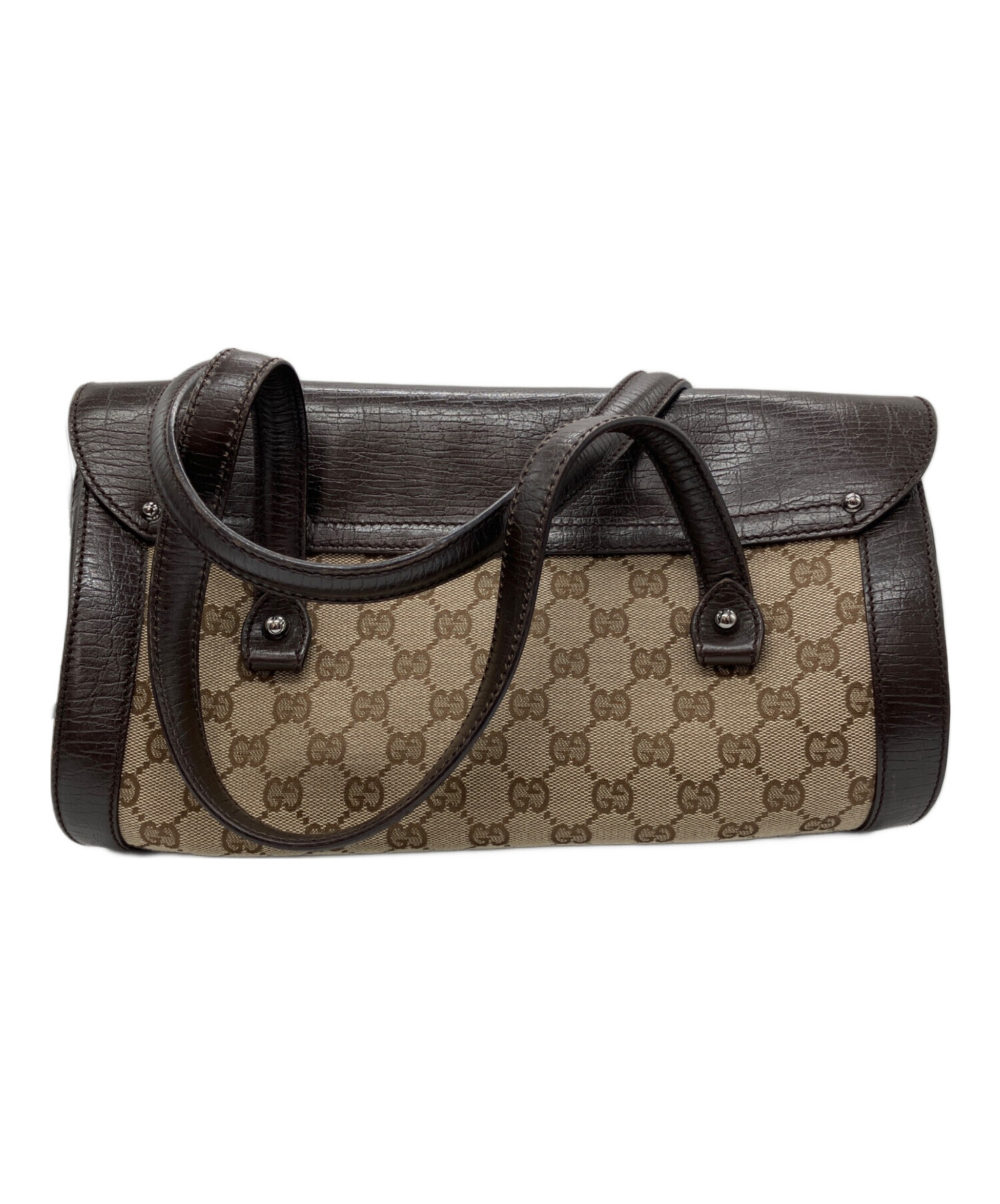 中古・古着通販】GUCCI (グッチ) バンブーミニボストンバッグ GG