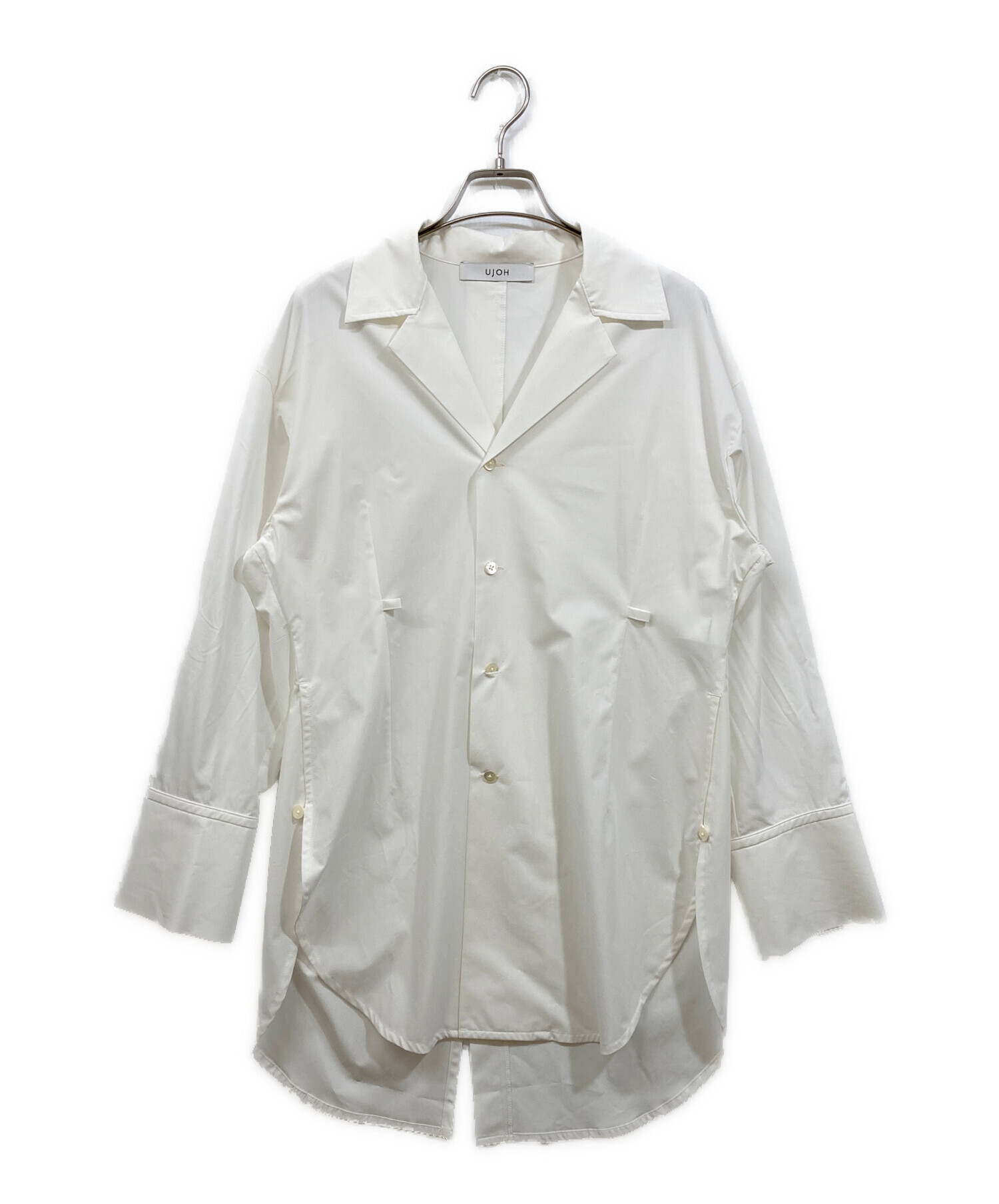 中古・古着通販】Ujoh (ウジョー) オープンカラースリットシャツ