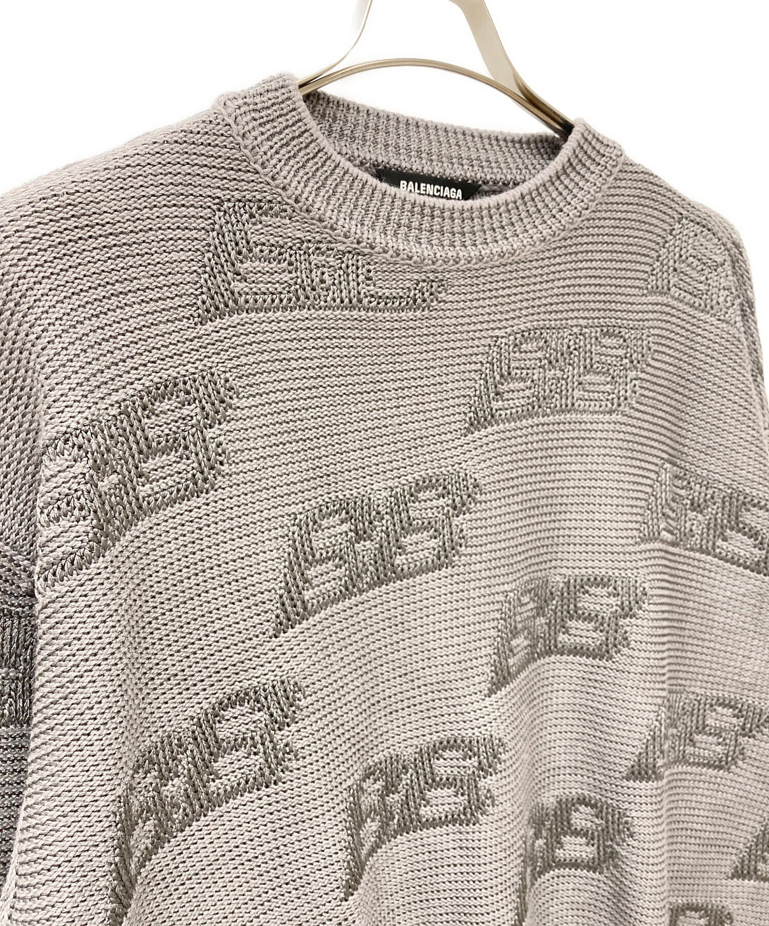 中古・古着通販】BALENCIAGA (バレンシアガ) BBロゴニットセーター