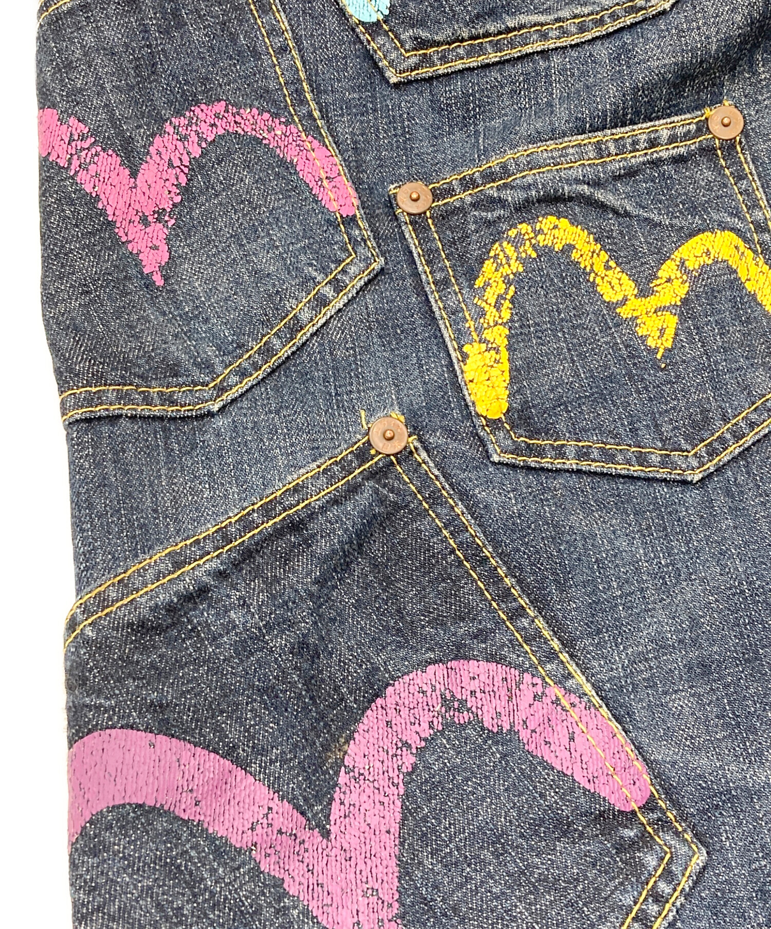 中古・古着通販】EVISU (エヴィス) メニーポケットデニムパンツ