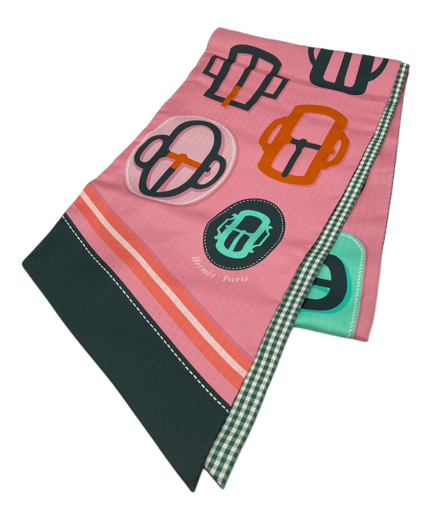 中古・古着通販】HERMES (エルメス) スカーフ マキシツイリー ピンク
