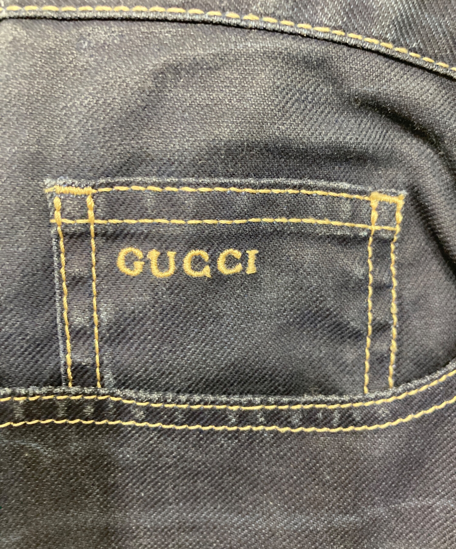 中古・古着通販】GUCCI (グッチ) ストレートデニムパンツ インディゴ