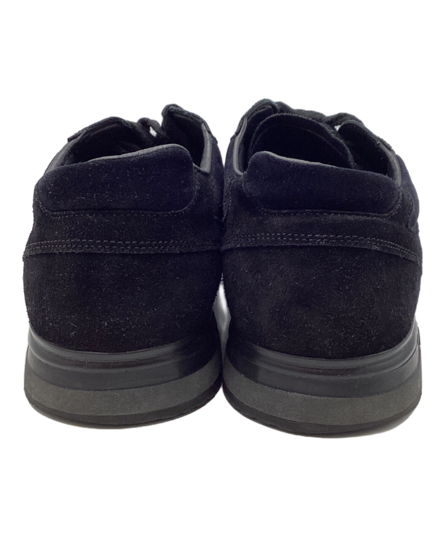 中古・古着通販】PRADA (プラダ) スエードスニーカー ブラック サイズ