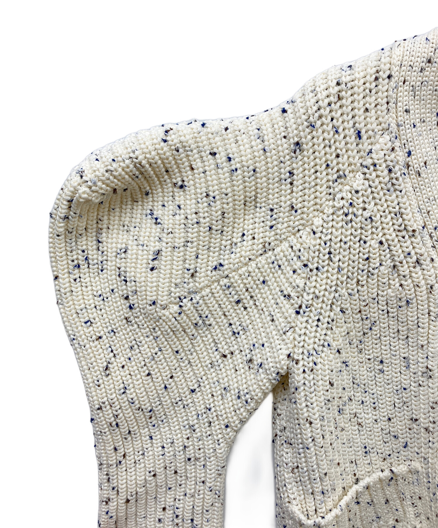 中古・古着通販】sacai (サカイ) Nep Yarn Knit Cardigan ホワイト