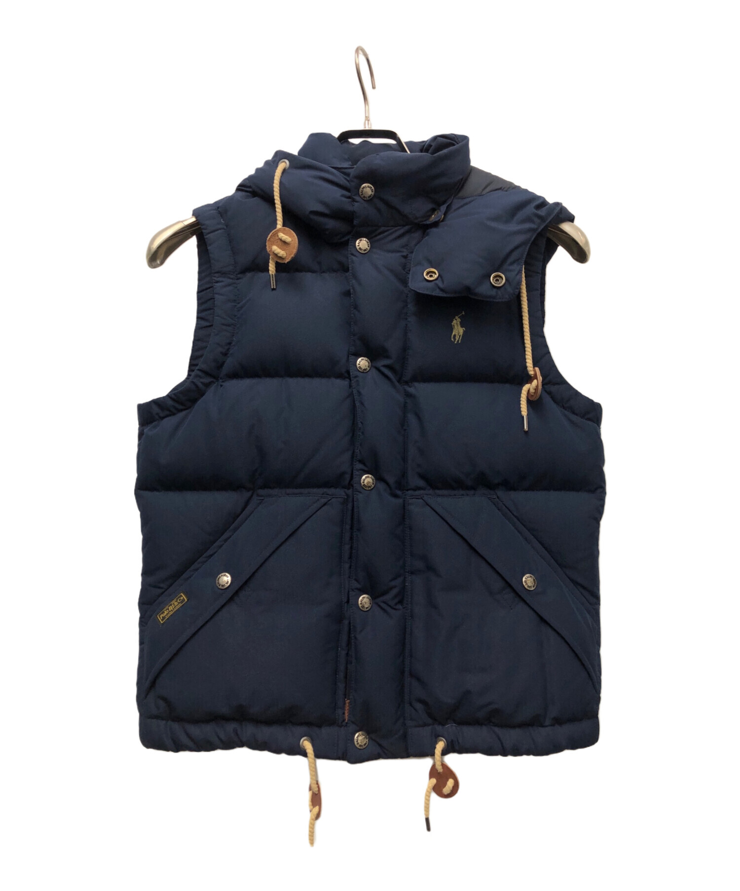 Polo RALPH LAUREN ダウンベスト ネイビー刺繍 95cm(3T)