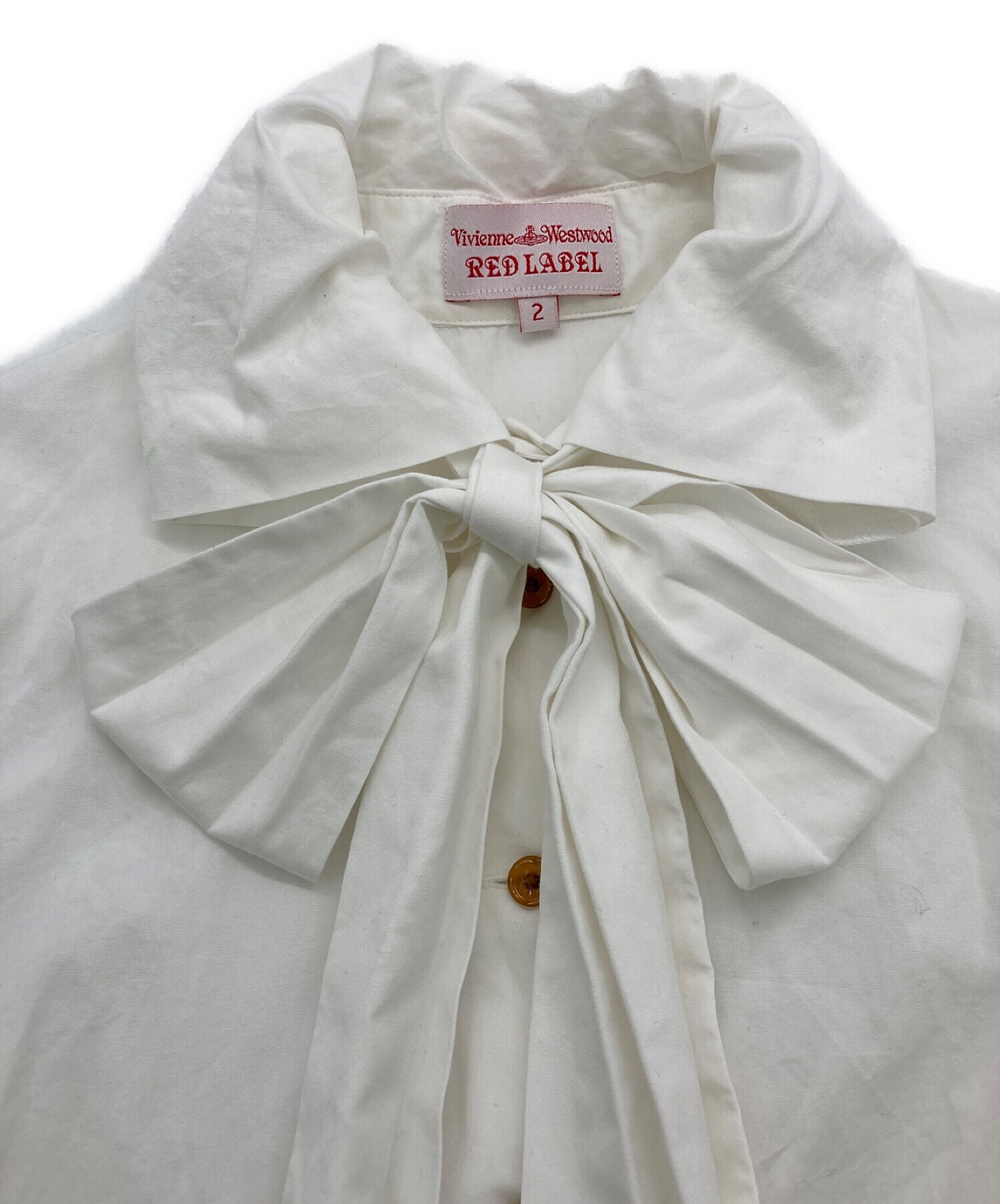 Vivienne Westwood RED LABEL リボン ロゴ半袖シャツS Vivienne