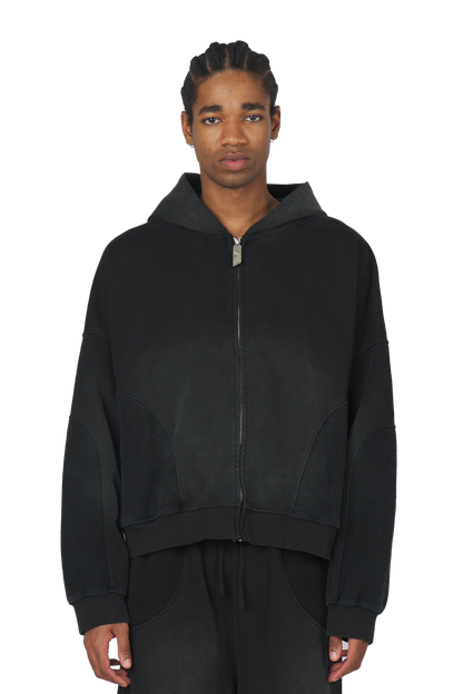 Black Zip Hoodie – Trendt Vision