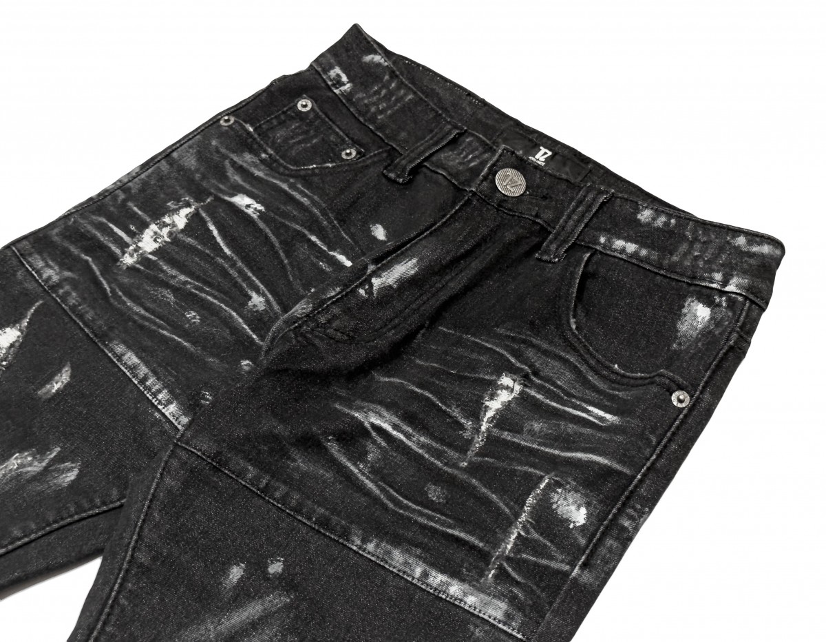 TZ Drill Dirty Denim - Black