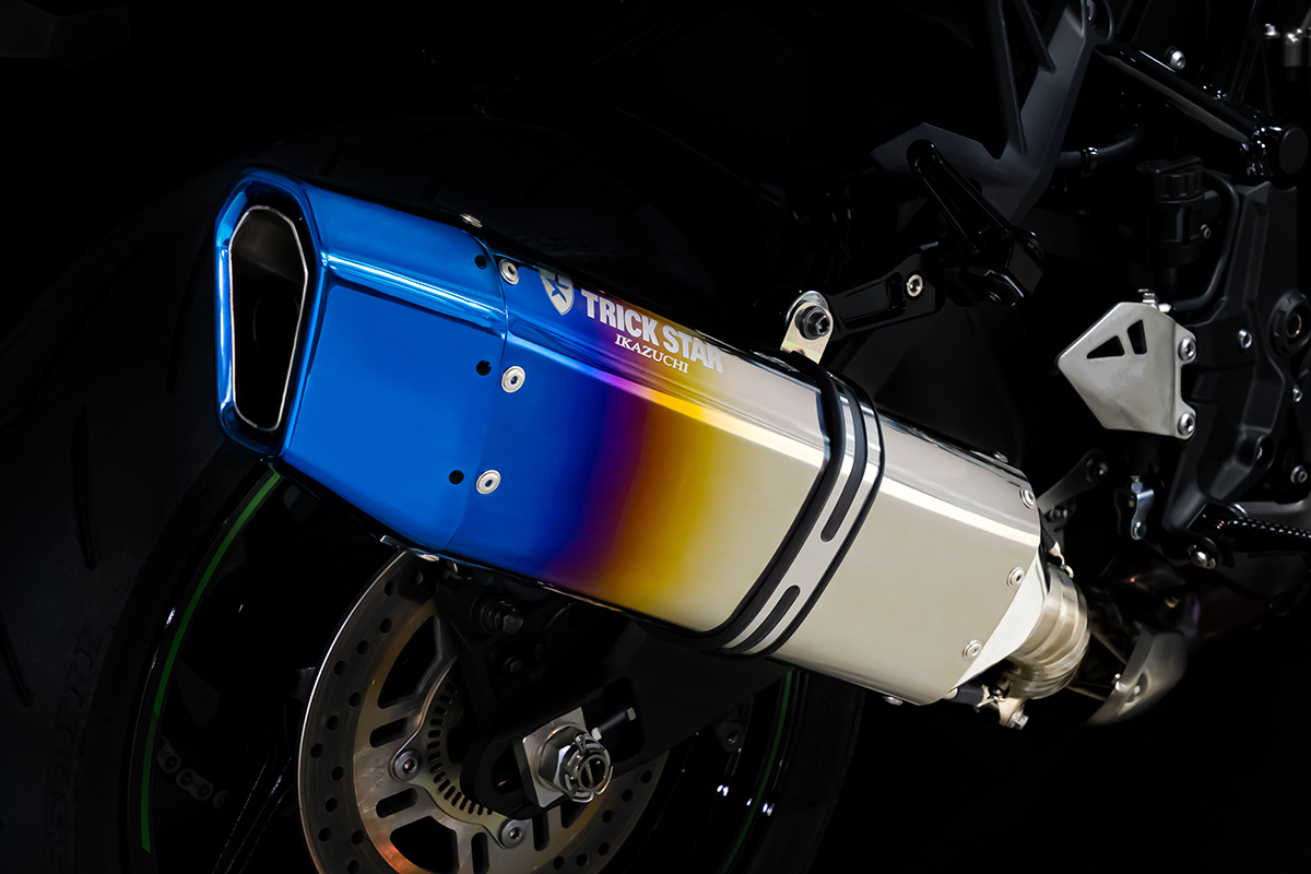 トリックスター / Z H2/SE(23-25)政府認証スリップオンマフラー IKAZUCHI