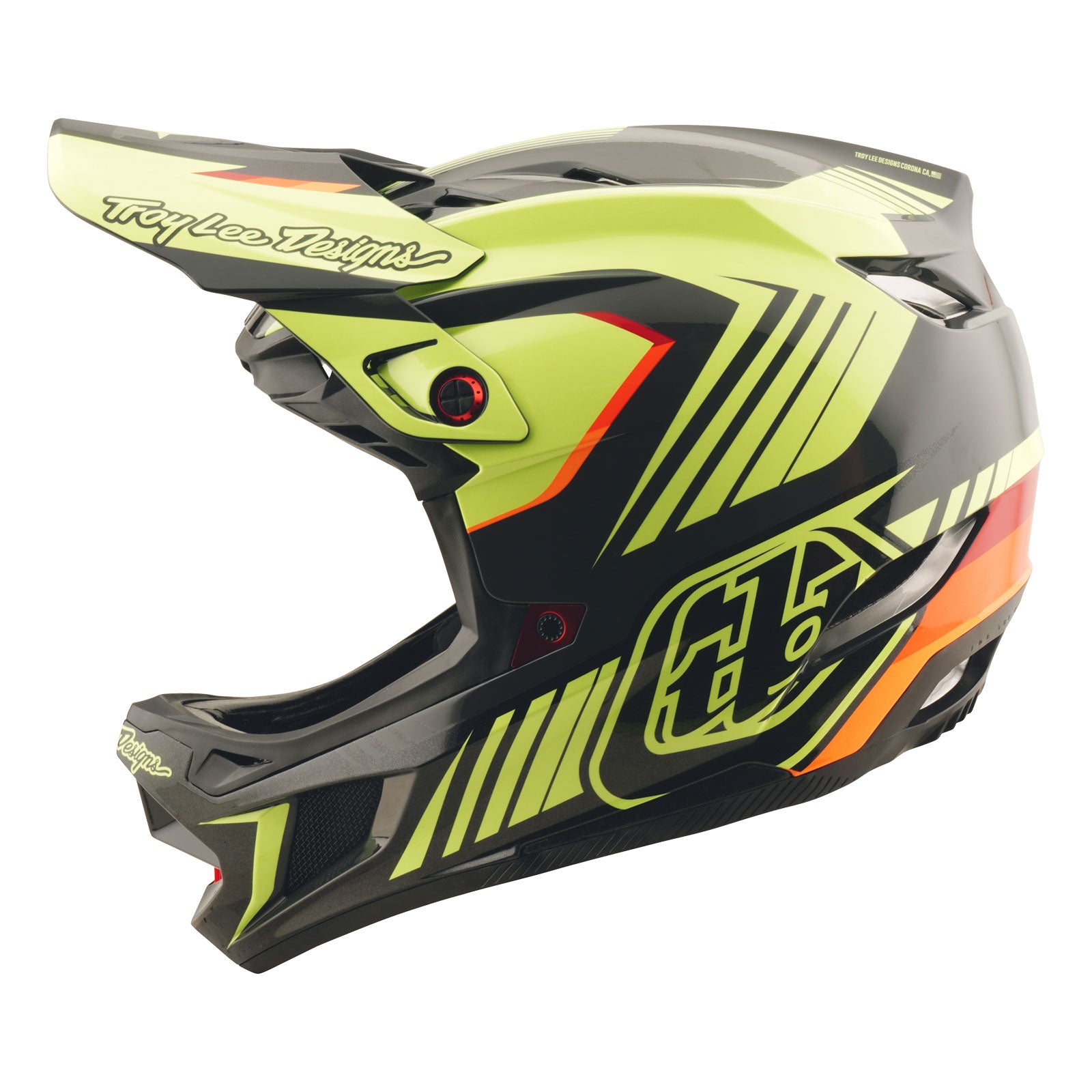 D4 Polyacrylite Helmet Qualifer Black / Yellow – Troy Lee Designs