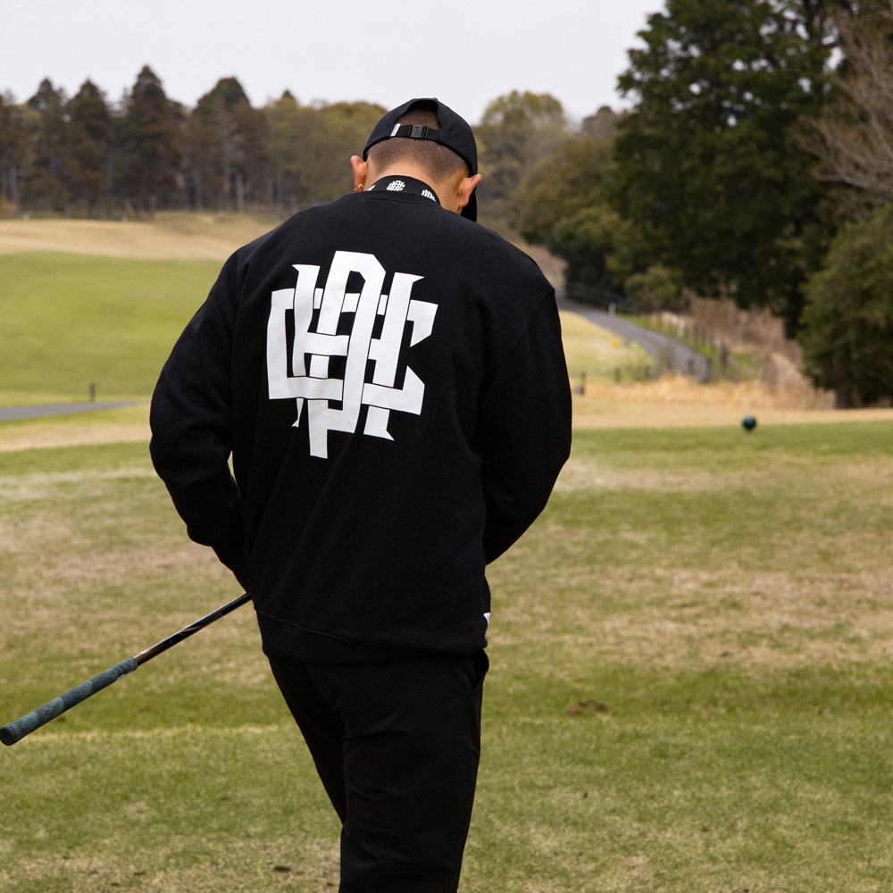 キャプテンズヘルム ゴルフ オーバーラップ ロゴ クルー スウェット