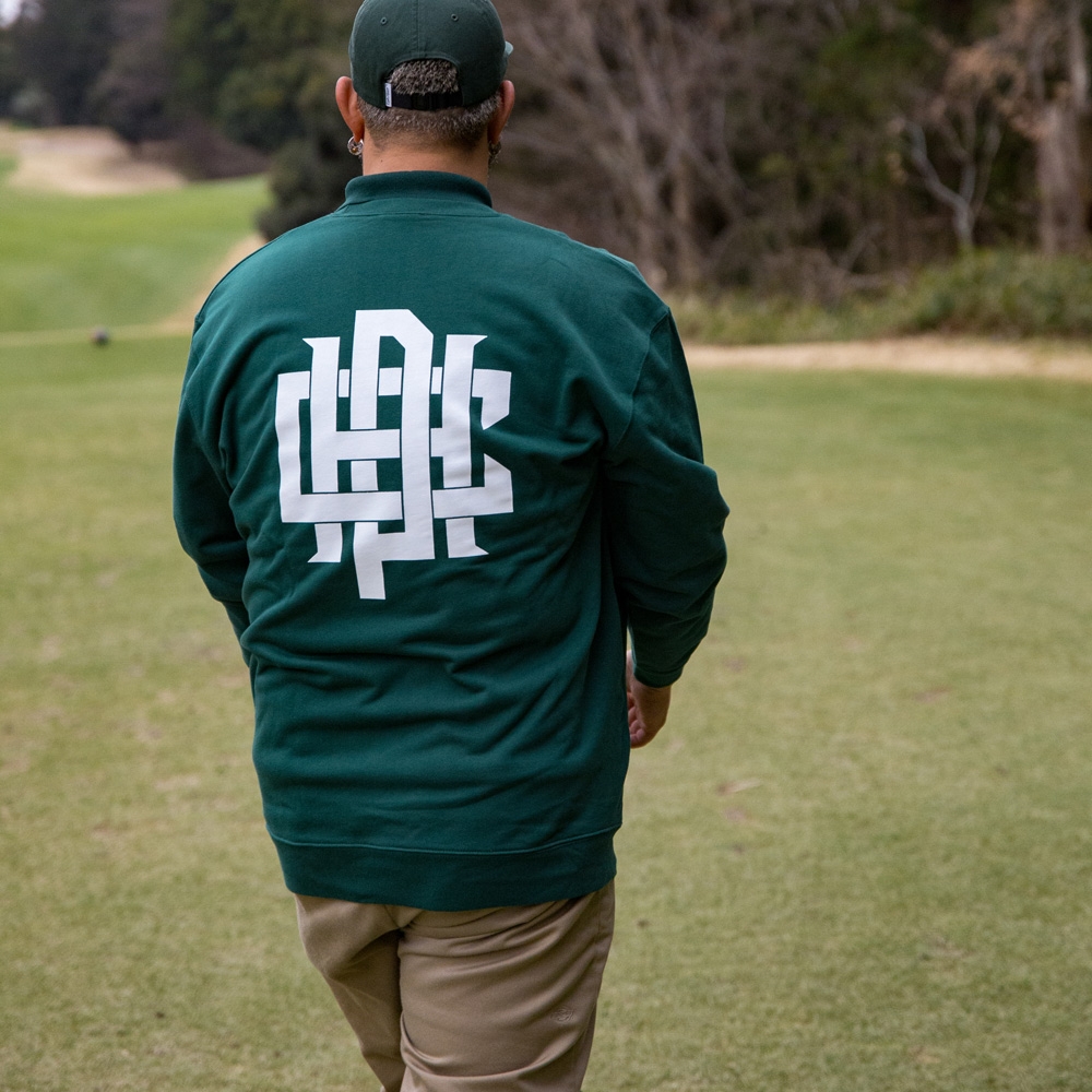 キャプテンズヘルム ゴルフ オーバーラップ ロゴ クルー スウェット