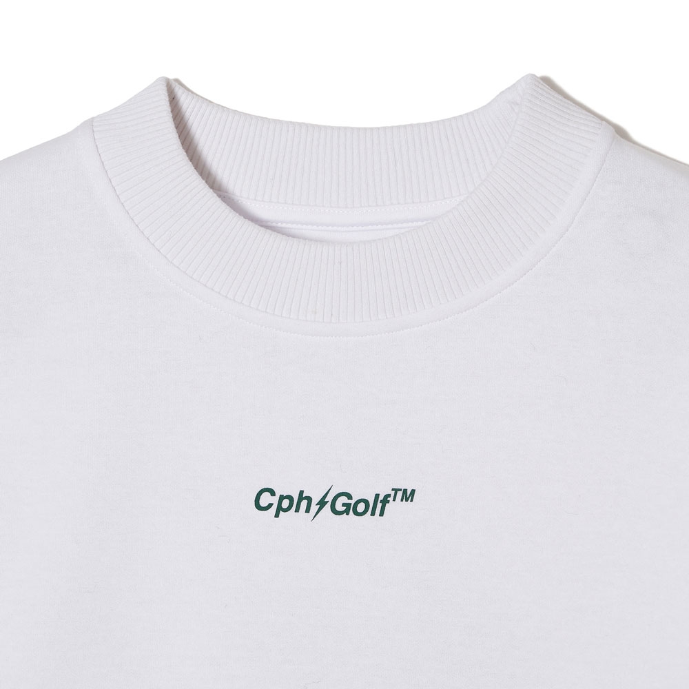 キャプテンズヘルム ゴルフ サンダー ストライプ モックネック ティー