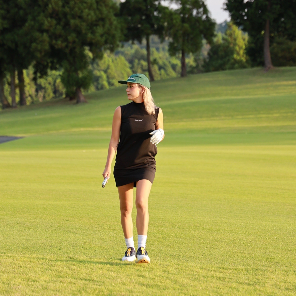 キャプテンズヘルム ゴルフ ノースリーブ サンダー モック ネック