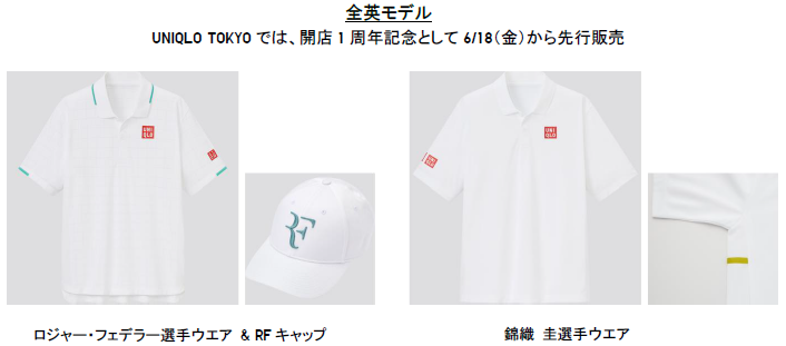 ロジャー・フェデラー選手、錦織 圭選手 2021年 夏の新作ウエア発表 第