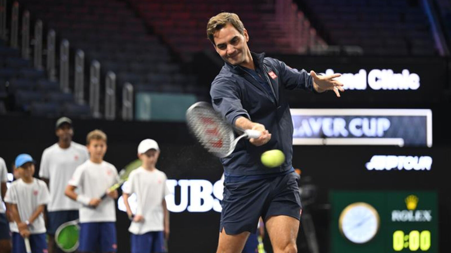 ロジャー・フェデラー氏との次世代育成プログラムをレーバーカップの