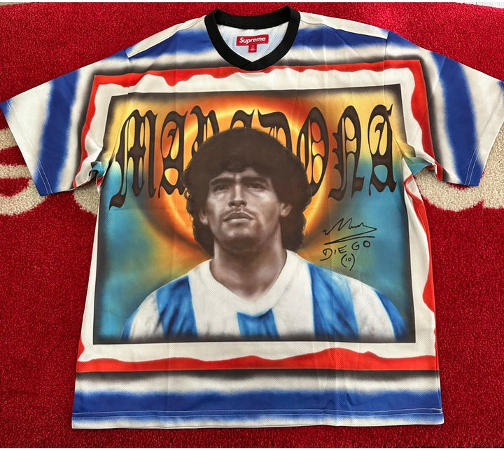 Supreme Maradona Soccer Jersey SS24 – UniqueHype
