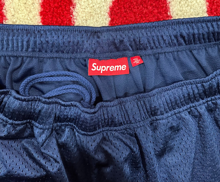 Supreme Small Box Baggy Mesh Short Navy SS24 – UniqueHype