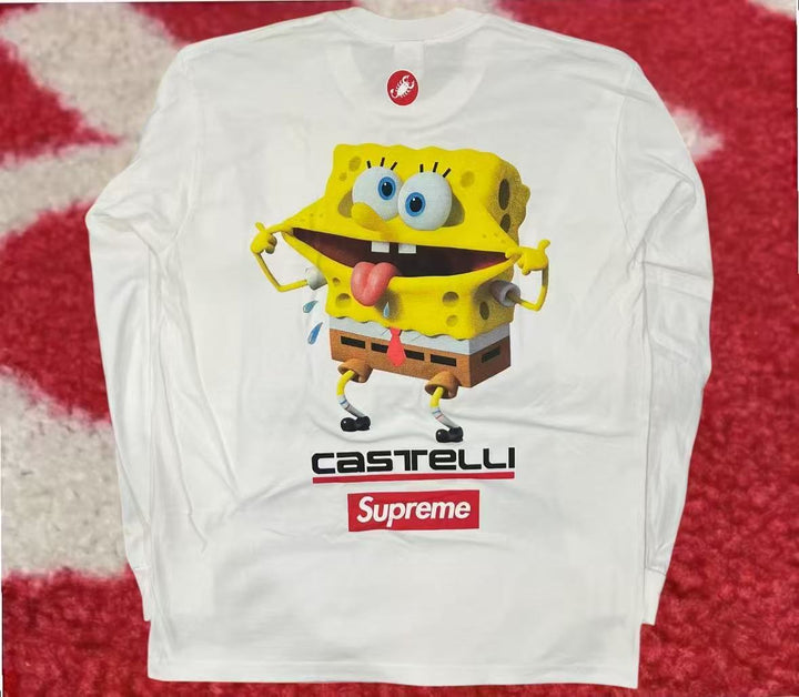 Supreme Spongebob Squarepants Castelli Racing Long Sleeve Tee