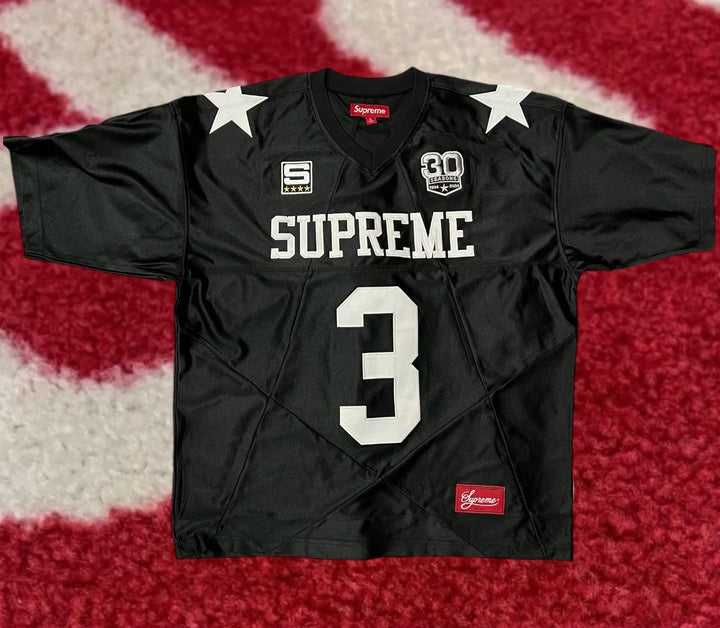 Supreme Star Football Jersey Black FW24 – UniqueHype