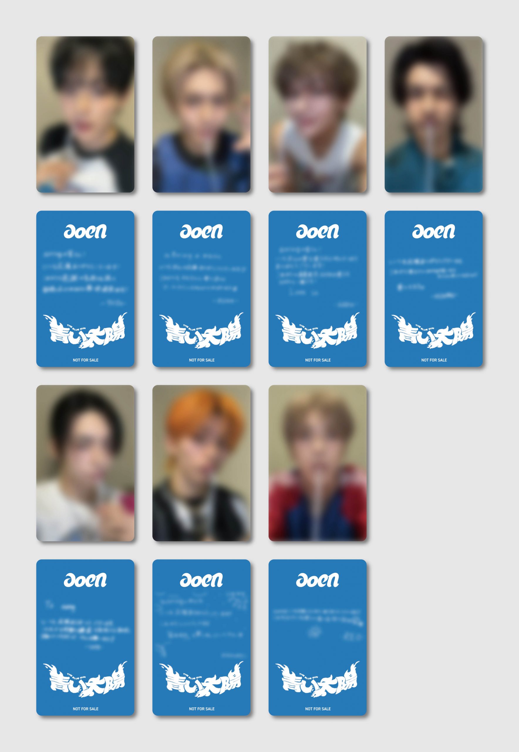 手書きメッセージ入り！aoen Debut Single「青い太陽 (The Blue Sun