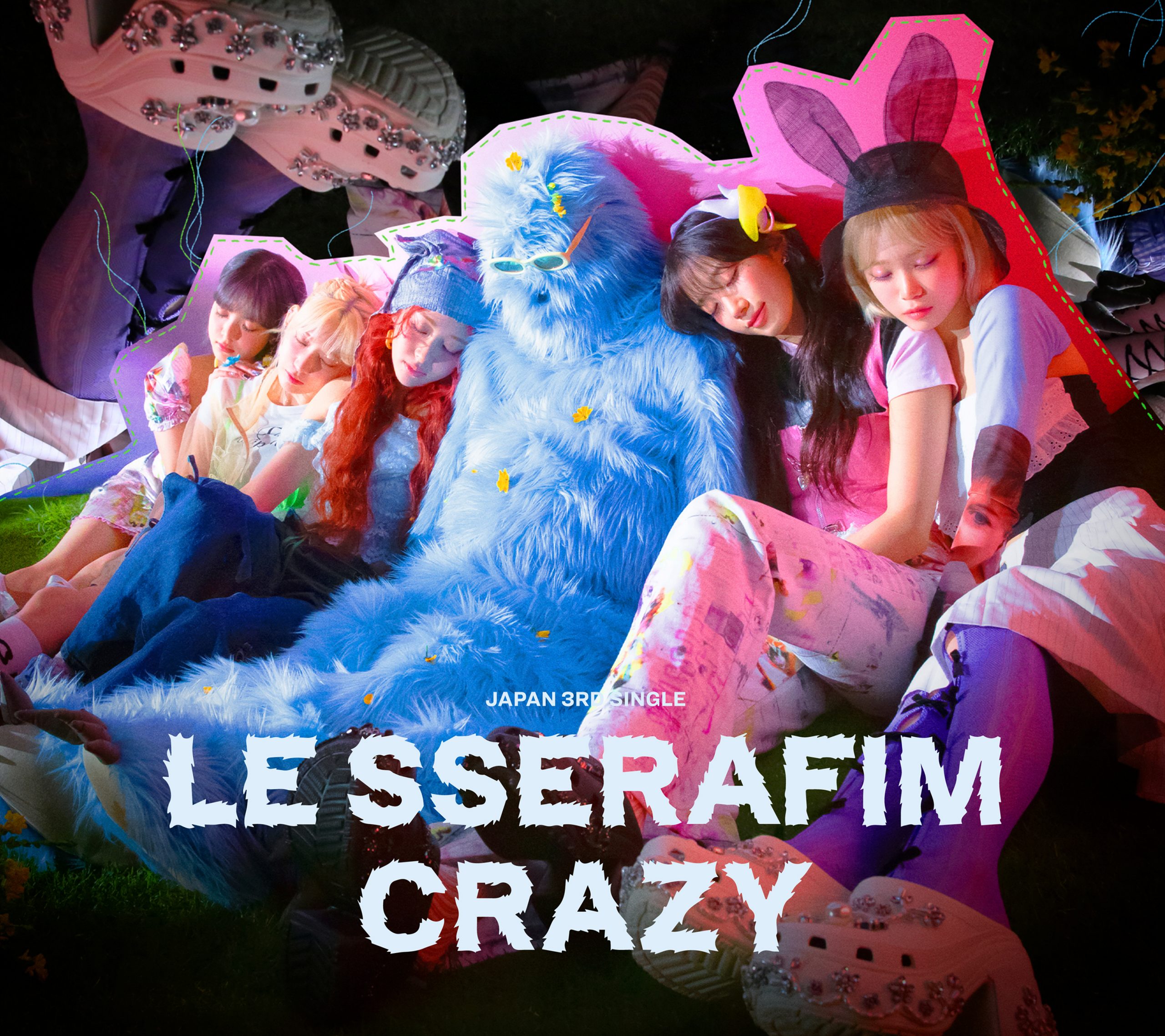 LE SSERAFIM 日本3rdシングル 'CRAZY' 全形態のジャケット写真公開