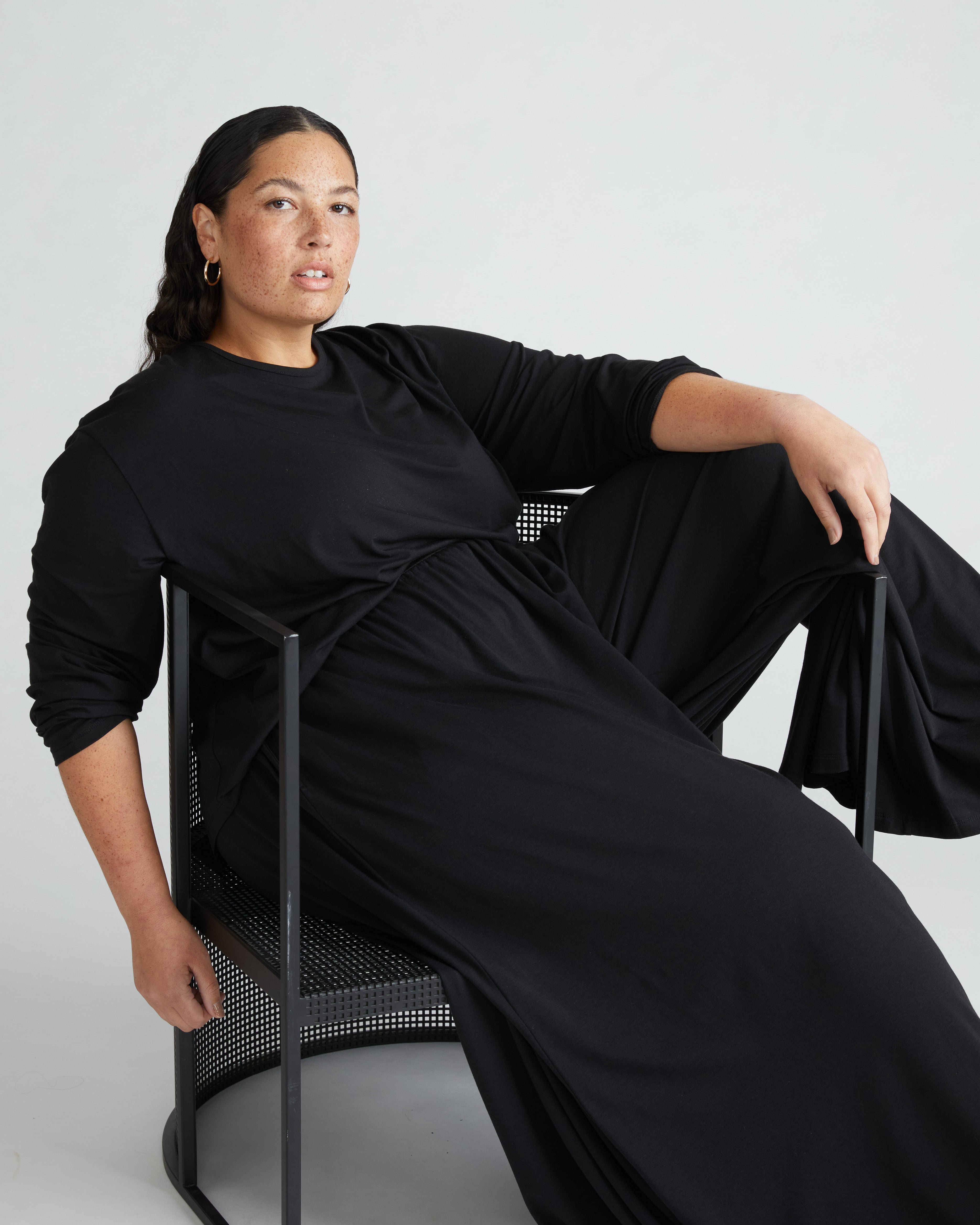 Isadora Wide Leg Lounge Pants - Black – Universal Standard
