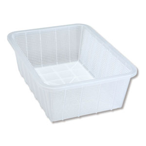 UCHIDASウチダス角カゴ深型 大 クリア 透明 K5442C: 日用品