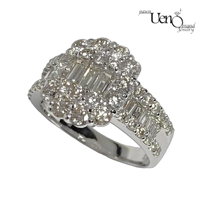 PT900 ダイヤモンド2.00ct 豪華 ファッション リング - 株式会社上野