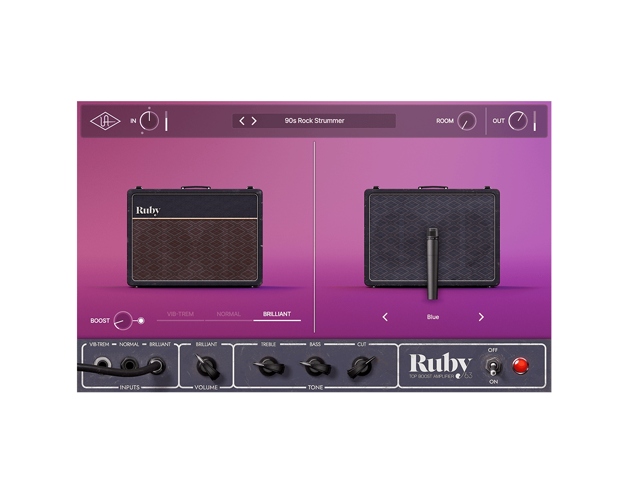 UAD Ruby '63 Top Boost Amplifier – Universal Audio