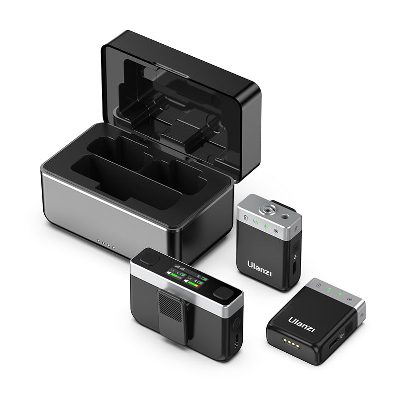 Wireless Lavalier Mic System | Dual Transmitters & Case