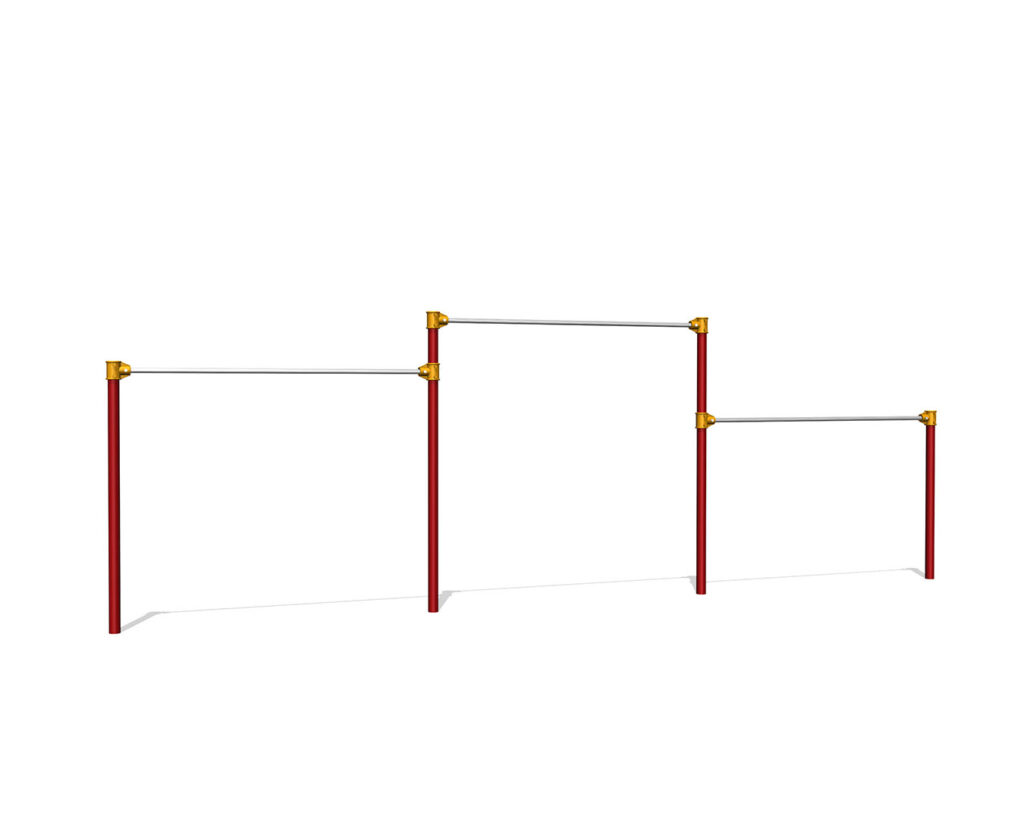 中鉄棒3連 | 取扱製品 | 内田工業株式会社