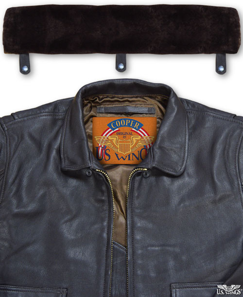 Cooper Goatskin G-1 Jacket w/ Removable Collar - US Wings