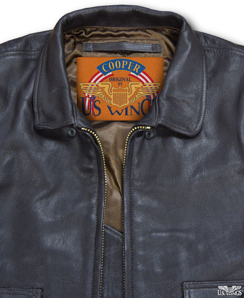 Cooper Goatskin G-1 Jacket w/ Removable Collar - US Wings