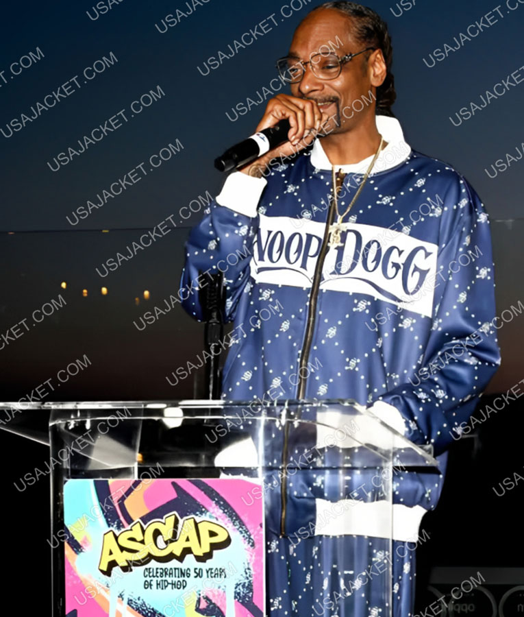 Snoop Dogg Hip Hop ASCAP Award Tracksuit | New Arrival Blue Tracksuit