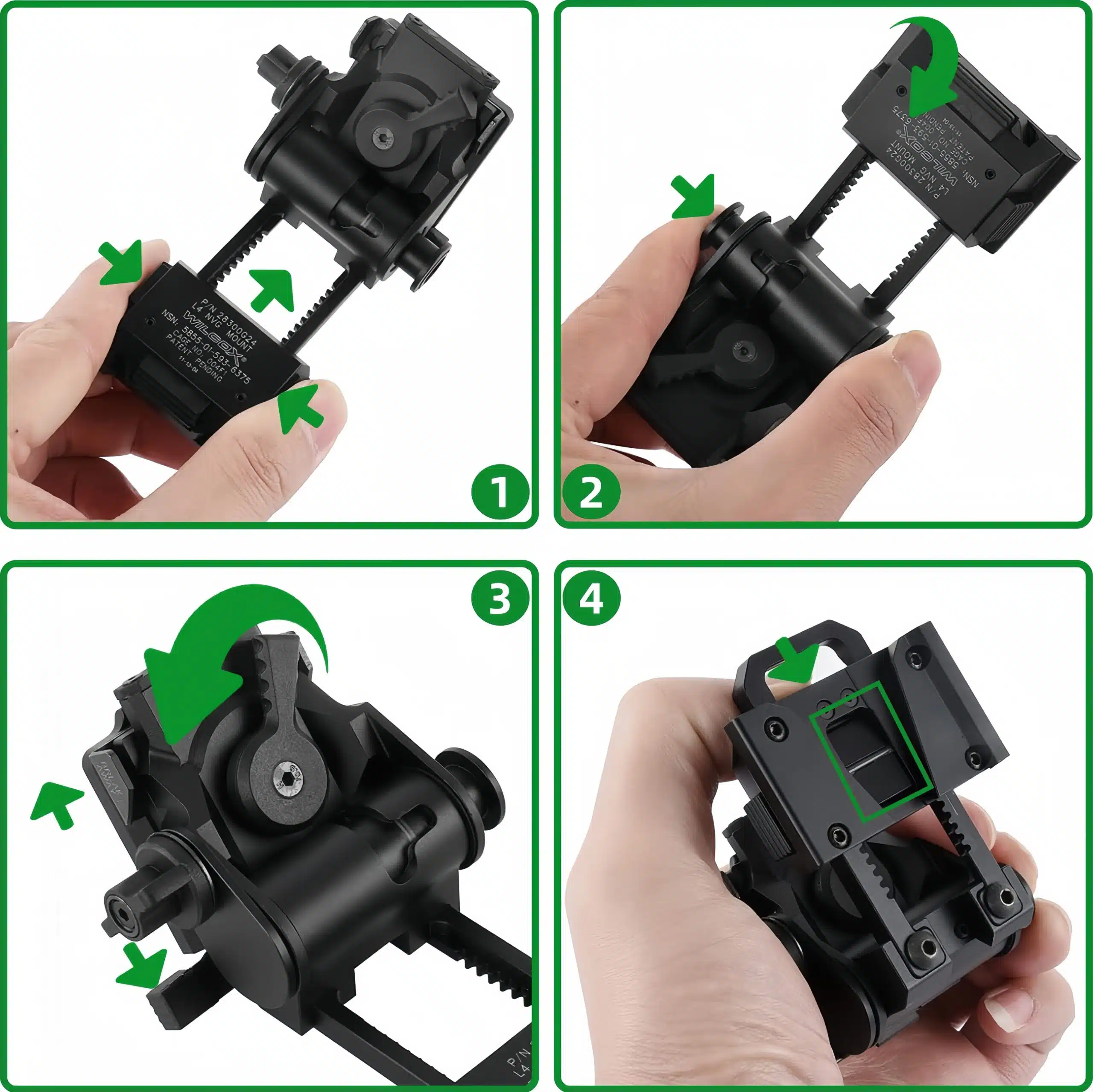 ナイトビジョンマウント L4G24 NVG メタルヘルメットマウント